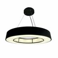 Eqlight Chalim 72-Watt Integrated LED Black 32&apos; Circular Chandelier EQ-P-LCC32-B